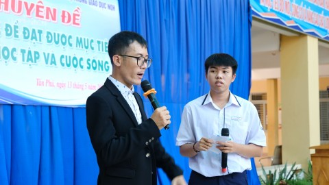 Chuyên đề: ĐỘNG LỰC ĐỂ ĐẠT ĐƯỢC MỤC TIÊU TRONG HỌC TẬP VÀ CUỘC SỐNG tại Trung tâm GDNN - GDTX quận Tân Phú