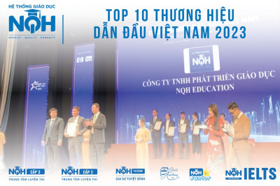 Trực thuộc Hệ Thống Giáo Dục NQH - Top 10 Thương Hiệu Dẫn Đầu Việt Nam 2023